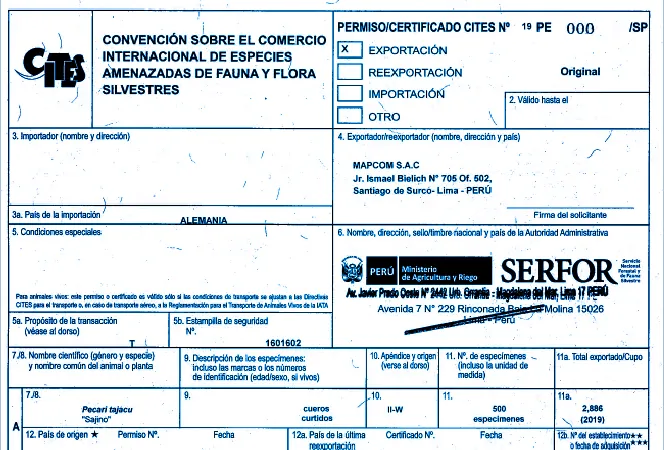 CLTlearning - Certificado CITES
