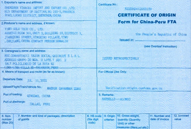 CLTlearning - Certificado de origen