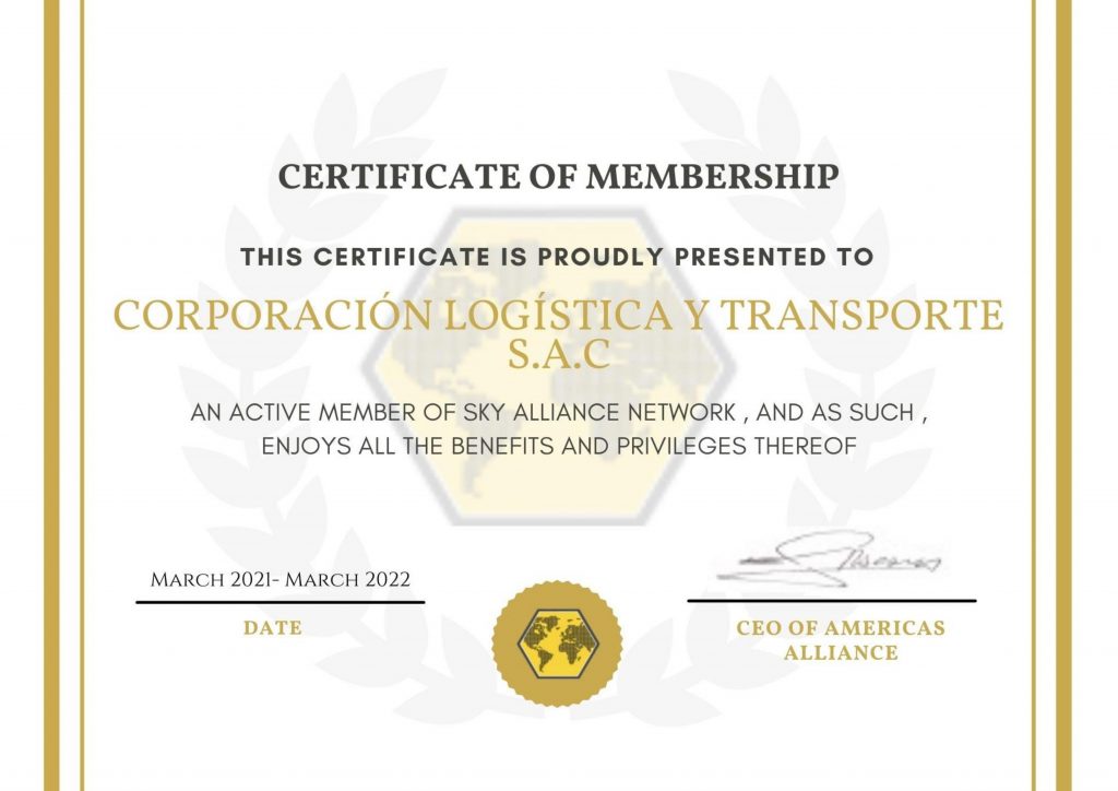 Sky Alliance Membership - Corporacion Logistica & Transporte S.A.C.